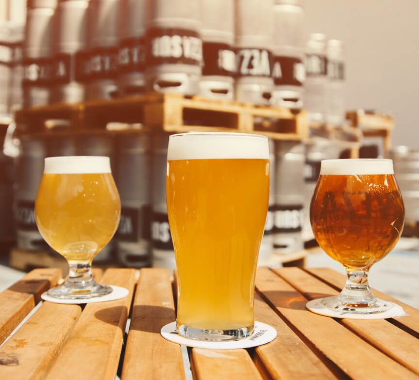Ejemplo de cervezas nacionales e internacionales